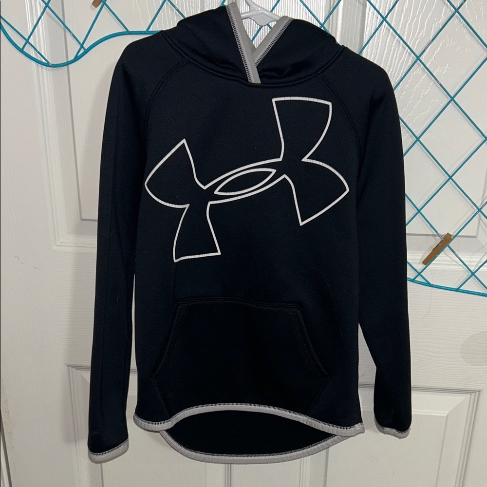 Under Armour Black Hoodie with White Logo